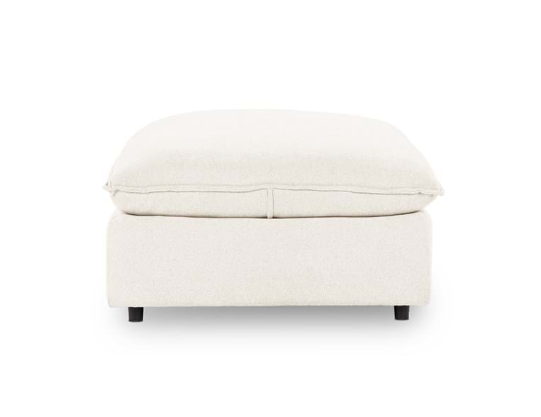 Caplan Ivory Upholstered Ottoman by Classic Home at Eve Furniture