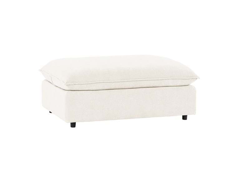 Caplan Ivory Upholstered Ottoman by Classic Home at Eve Furniture