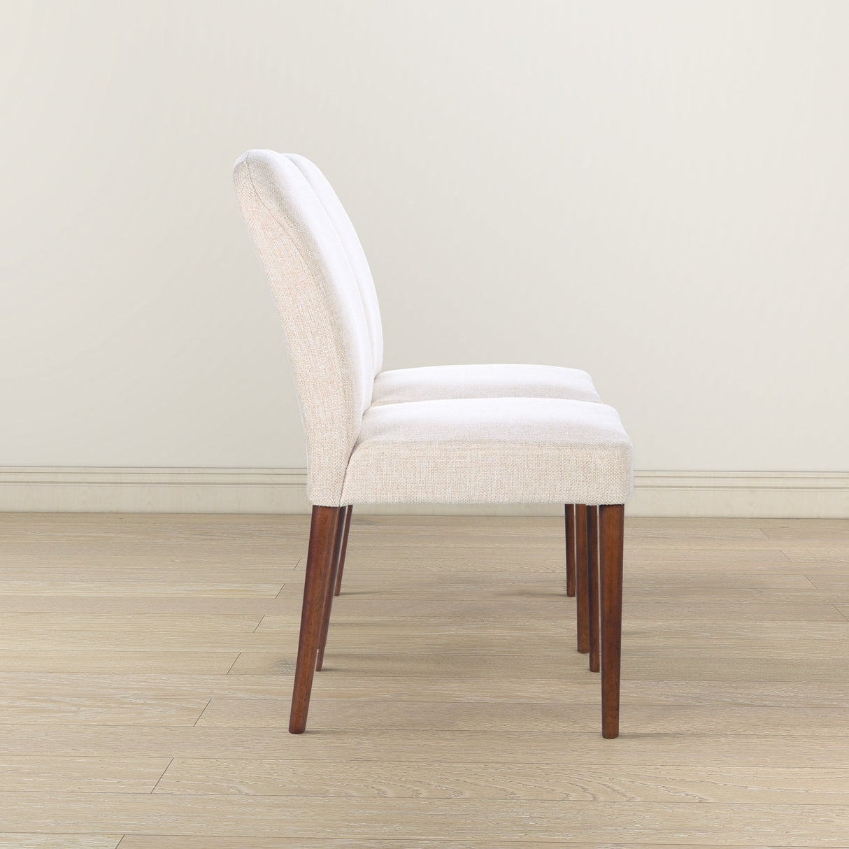 Capri Beige Fabric Dining Chair (Set Of 2) by Ashcroft Imports at Eve Furniture