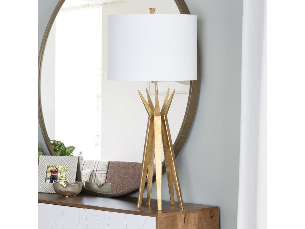 Capri Gold Table Lamp by Crestview at Eve Furniture