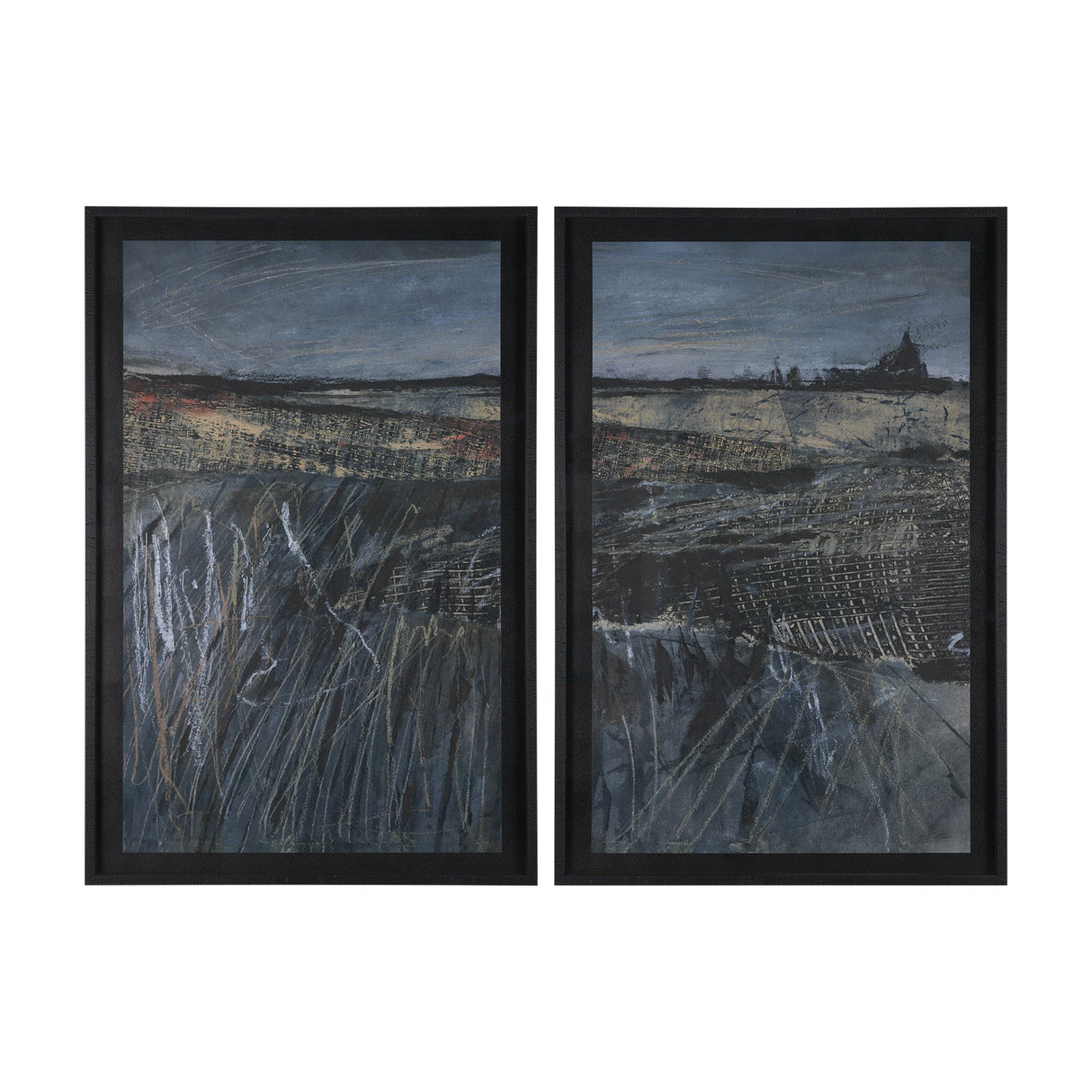 Captivating Views (Set of 2) by Mercana Studio a Hand Embellished Framed Art Print Matted under Glas by Mercana at Eve Furniture