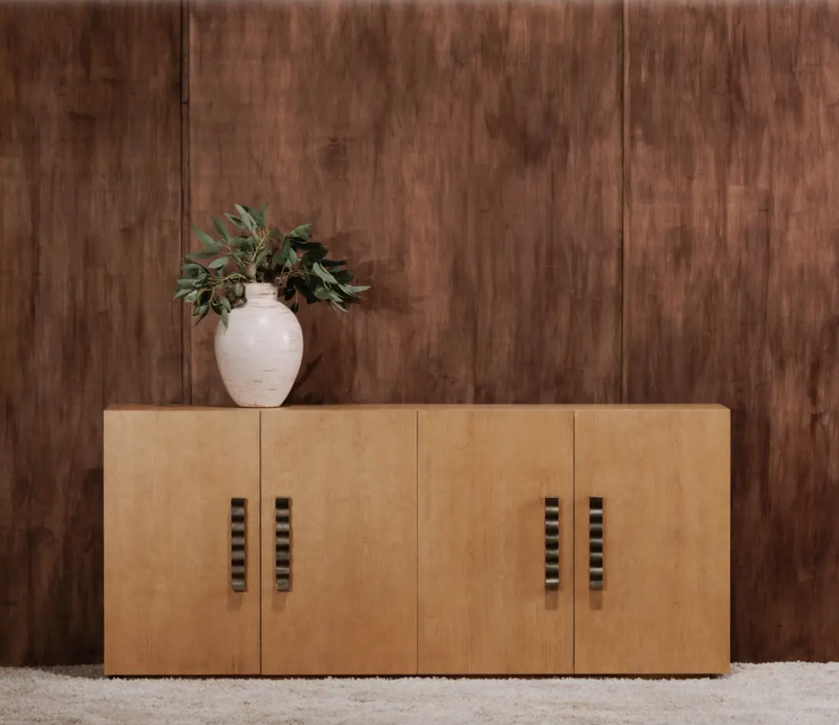 Cara Sideboard - Natural by Moe's Home at Eve Furniture
