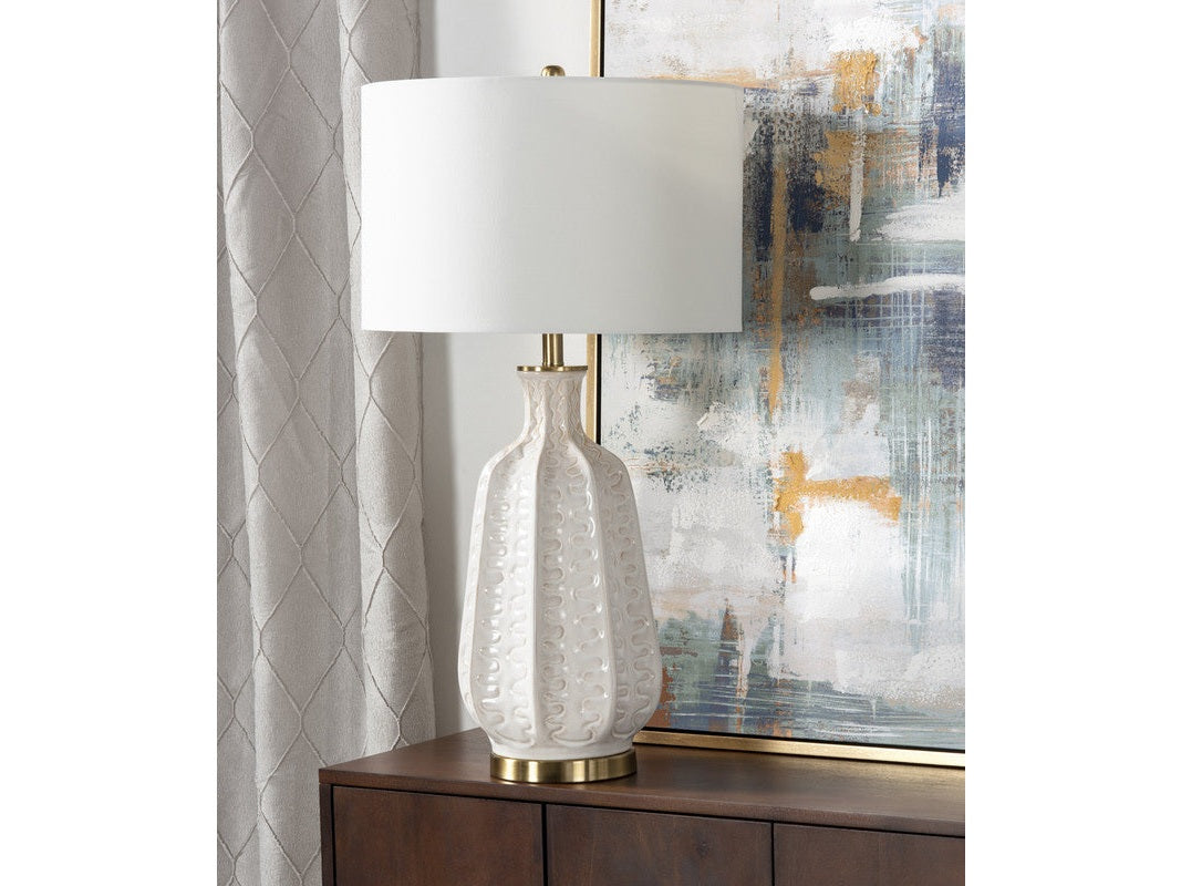 Carambola White Table Lamp (Set of 2) by Crestview at Eve Furniture