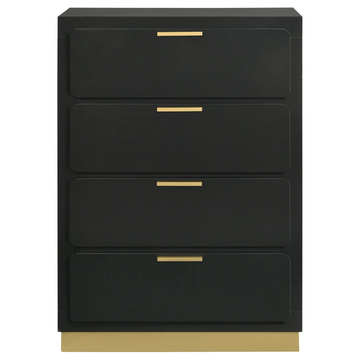 Caraway 4-drawer Bedroom Chest Black by Coaster at Eve Furniture