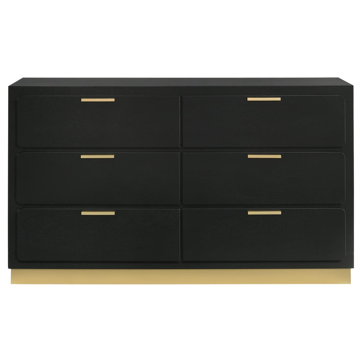 Caraway Black 6-drawer Bedroom Dresser by Coaster at Eve Furniture
