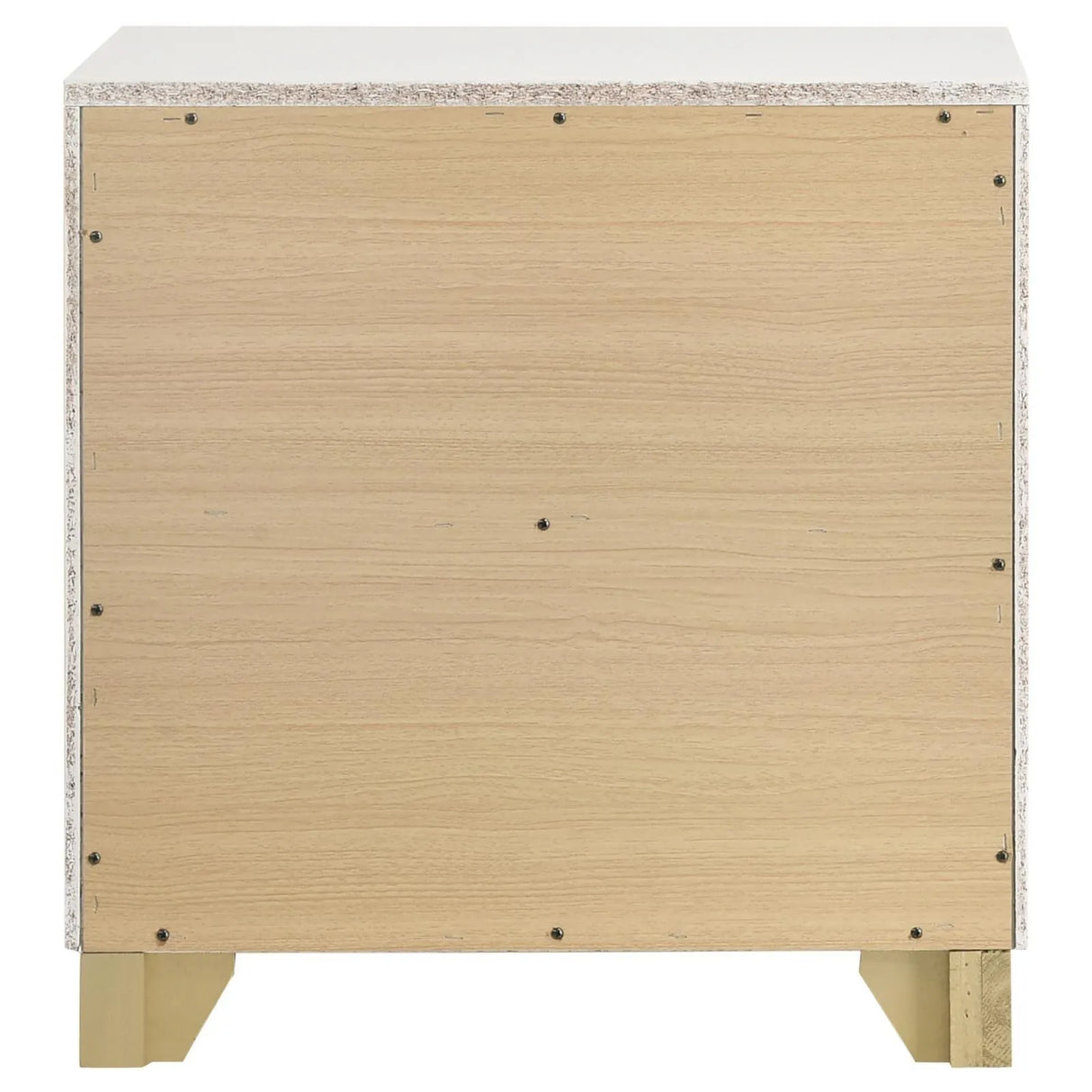 Caraway White 2-drawer Nightstand Bedside Table by Coaster at Eve Furniture
