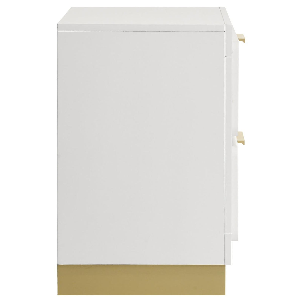 Caraway White 2-drawer Nightstand Bedside Table by Coaster at Eve Furniture