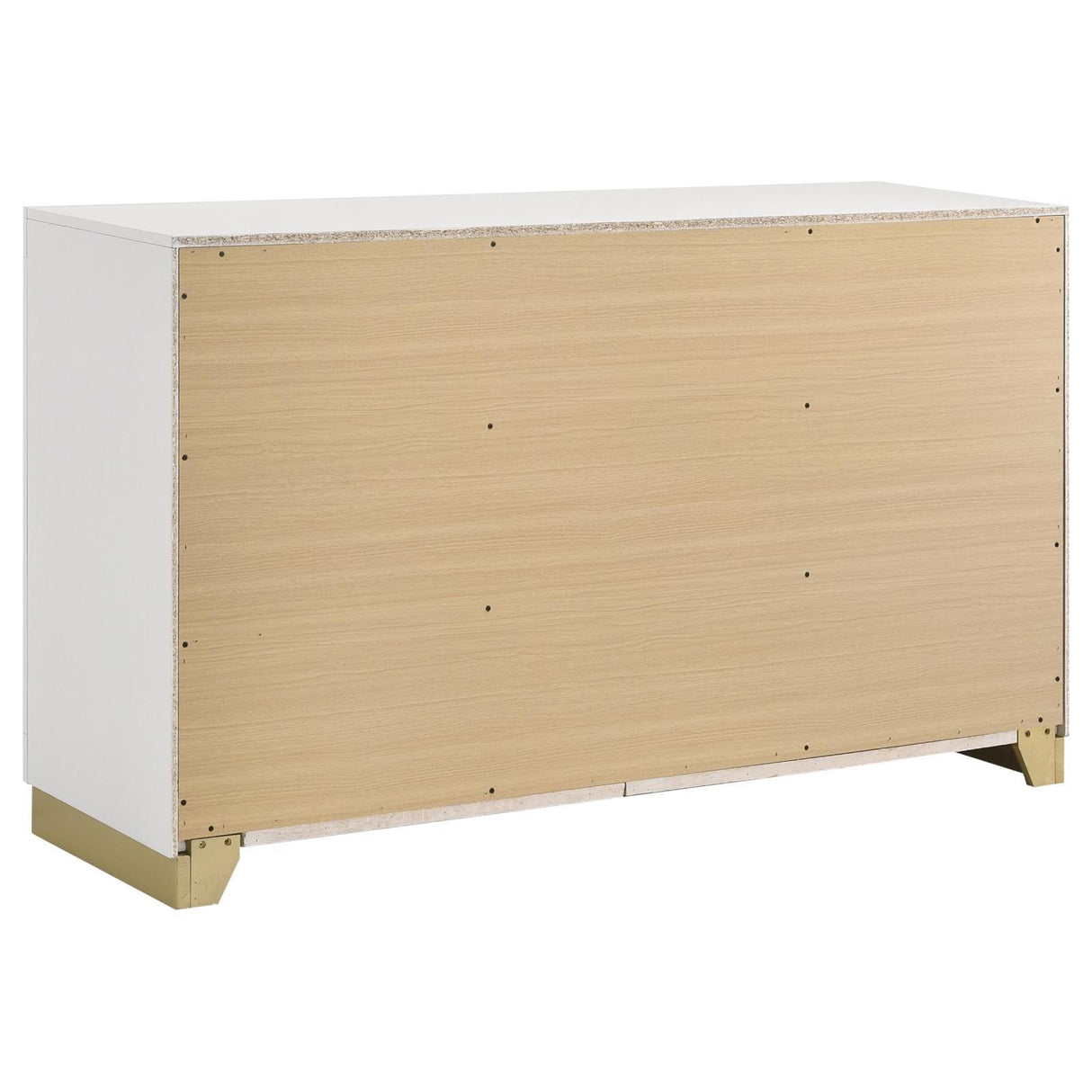 Caraway White 6-drawer Bedroom Dresser by Coaster at Eve Furniture