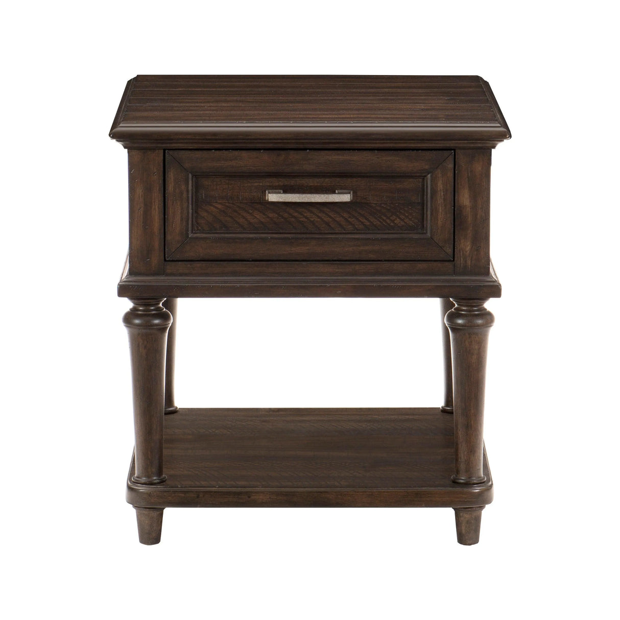 Cardano Driftwood Charcoal End Table by Homelegance at Eve Furniture