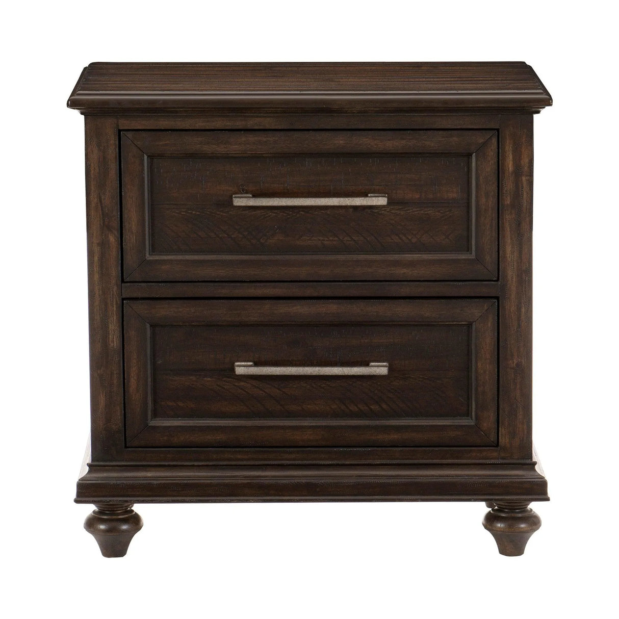 Cardano Driftwood Charcoal Nightstand by Homelegance at Eve Furniture