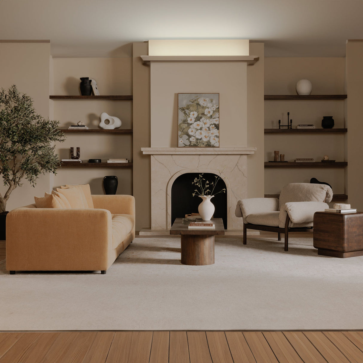 Cardero Beige Lounge Chair by Moe's Home at Eve Furniture