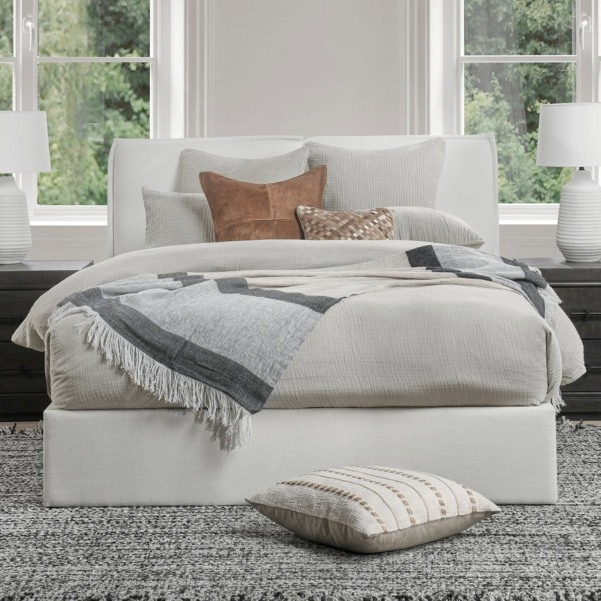 Cardiff Gray Duvet Collection by Classic Home at Eve Furniture