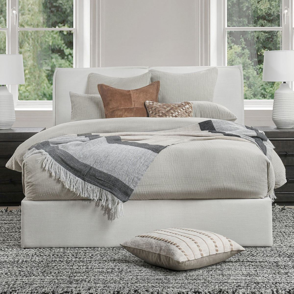 Cardiff Gray Duvet Collection by Classic Home at Eve Furniture