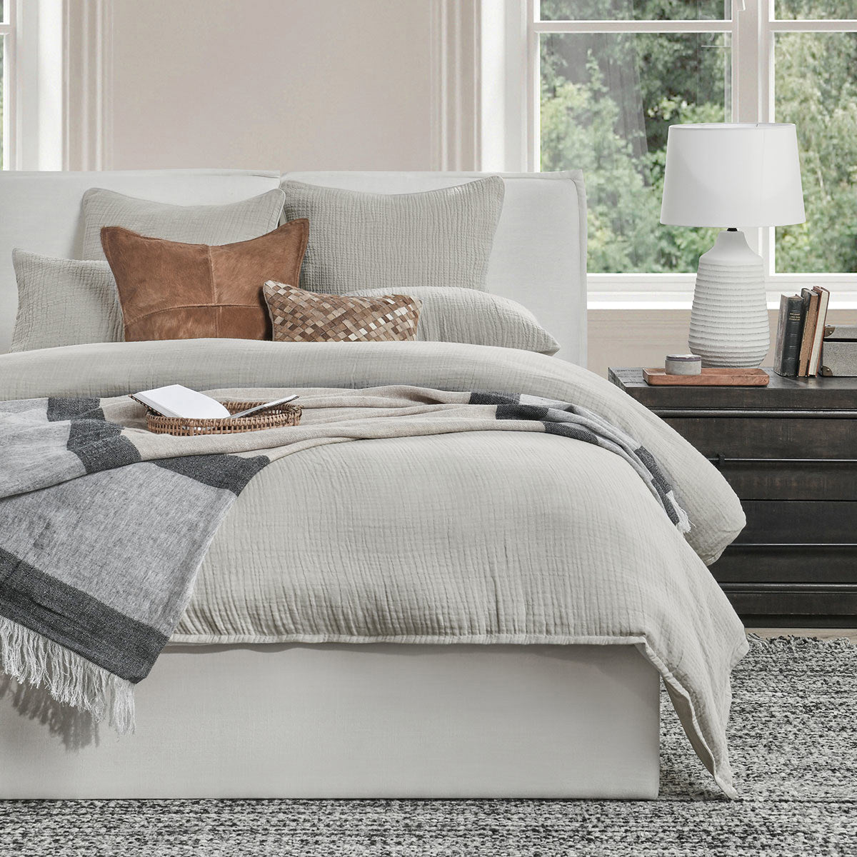 Cardiff Gray Duvet Collection by Classic Home at Eve Furniture