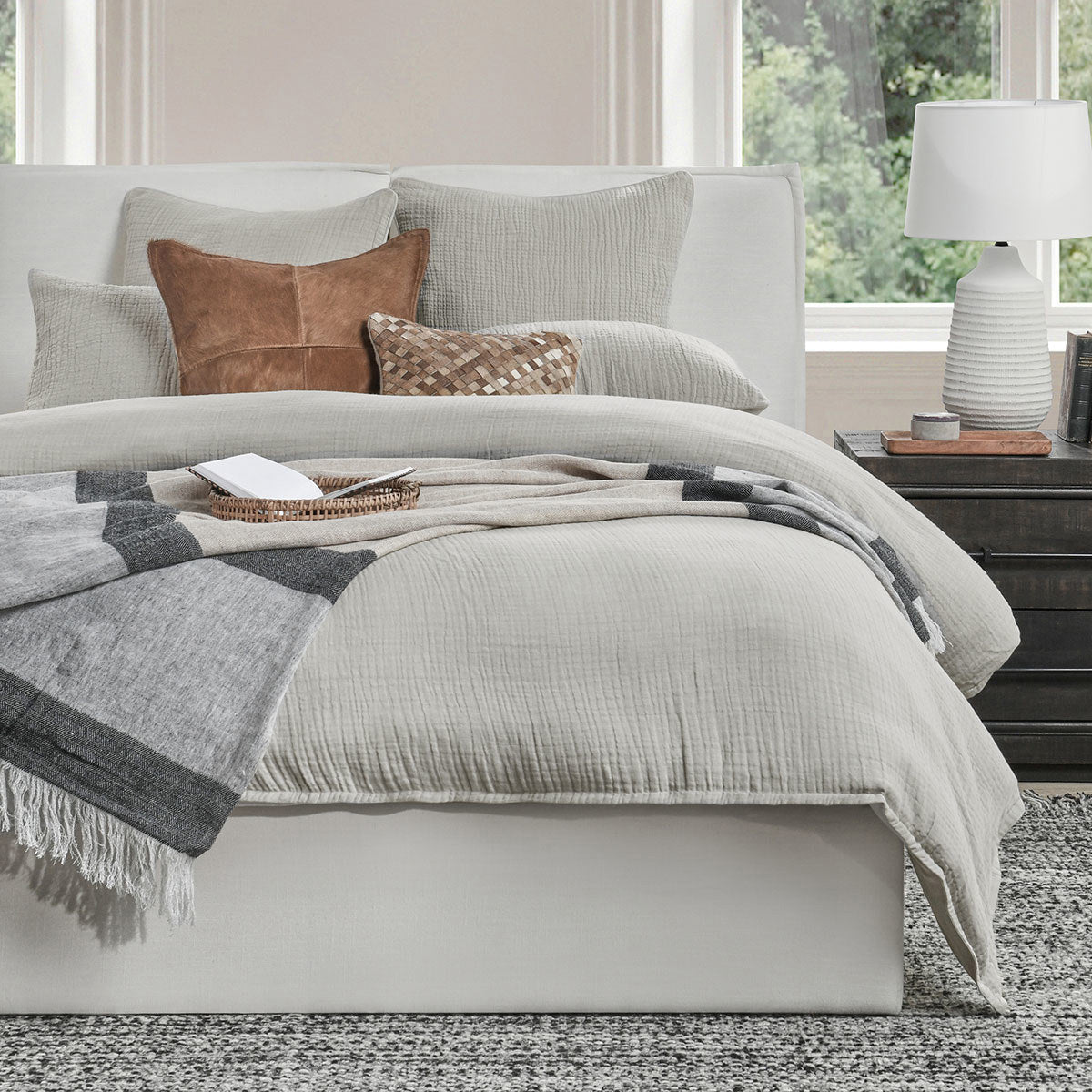 Cardiff Gray Duvet Collection by Classic Home at Eve Furniture