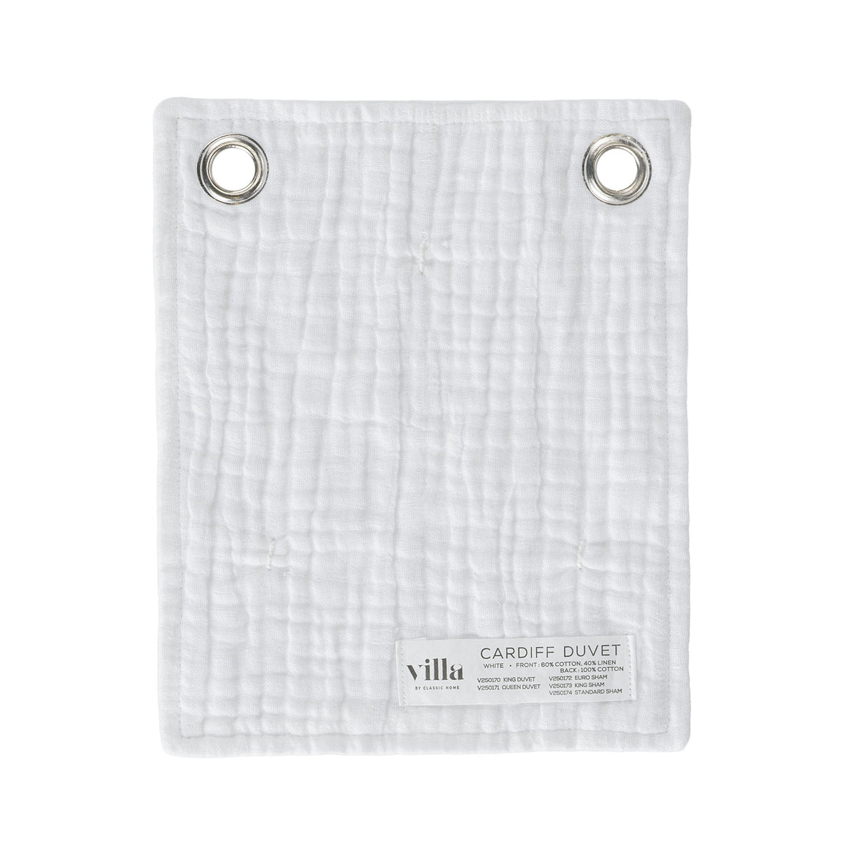 Cardiff White Duvet Collection by Classic Home at Eve Furniture