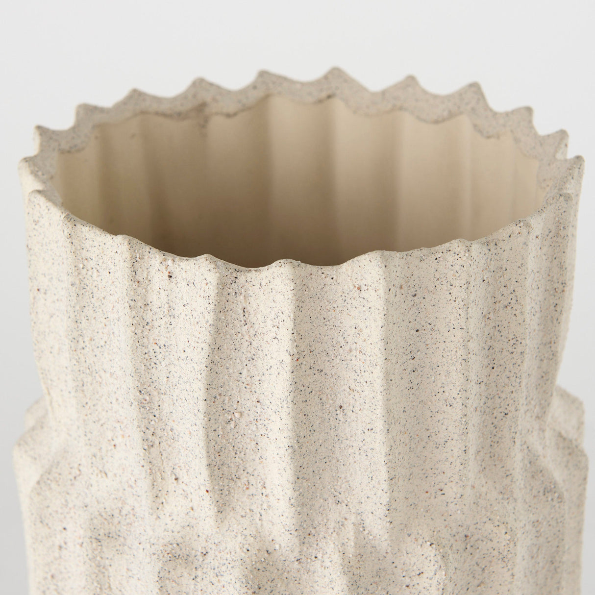 Cardon Cream Ceramic Vase by Mercana at Eve Furniture