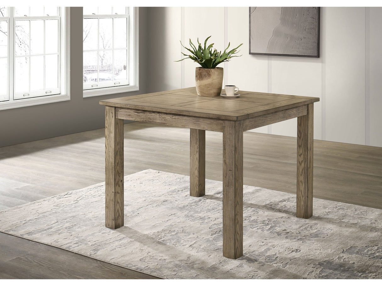 Cardova Vineyard Oak Square Counter Height Dining Table by Coaster at Eve Furniture