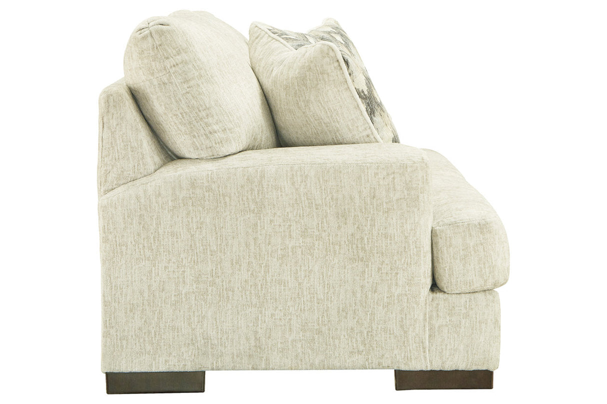 Caretti Parchment Loveseat by Ashley at Eve Furniture