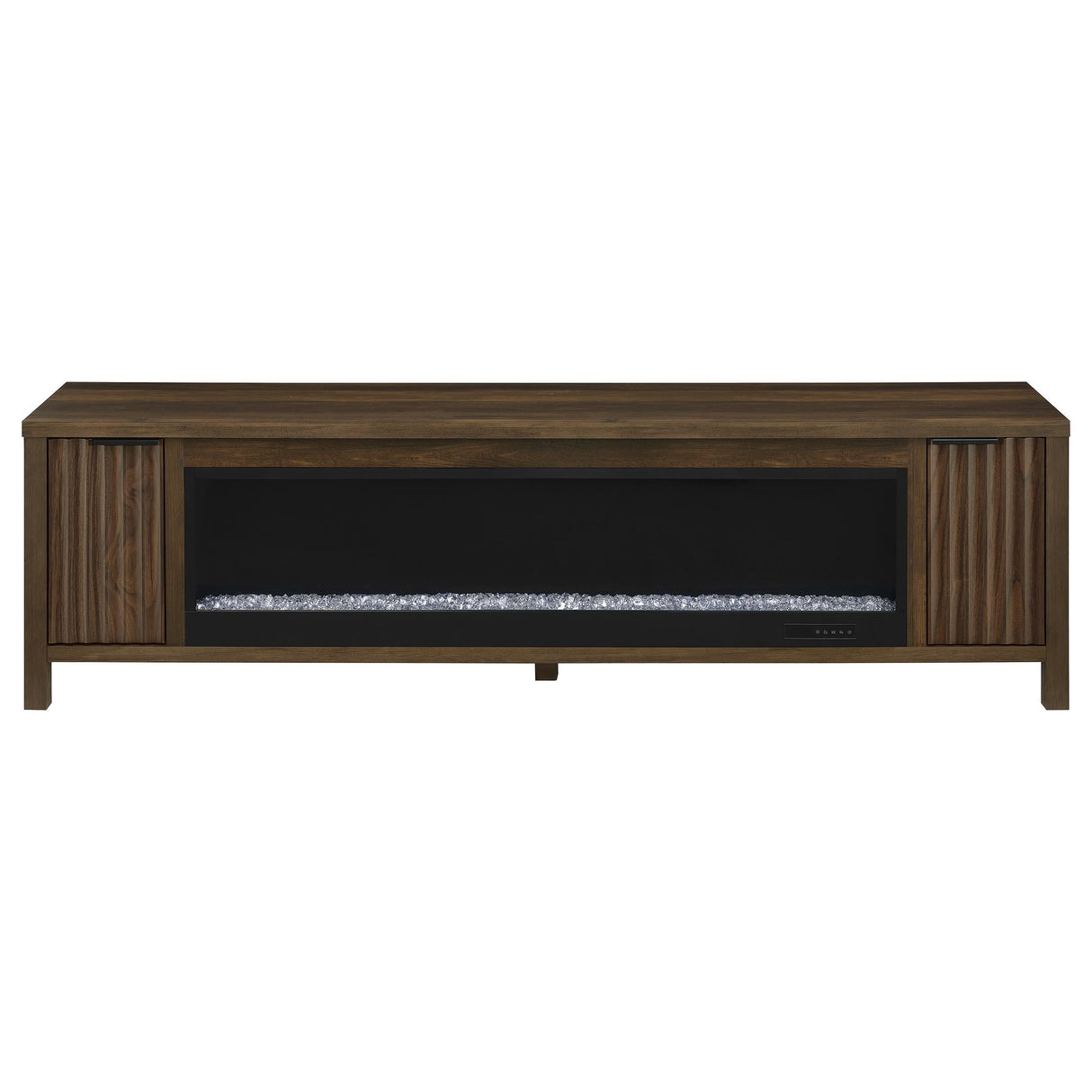 Carey Dark Pine 79-inch TV Stand Fireplace Media Console by Coaster at Eve Furniture