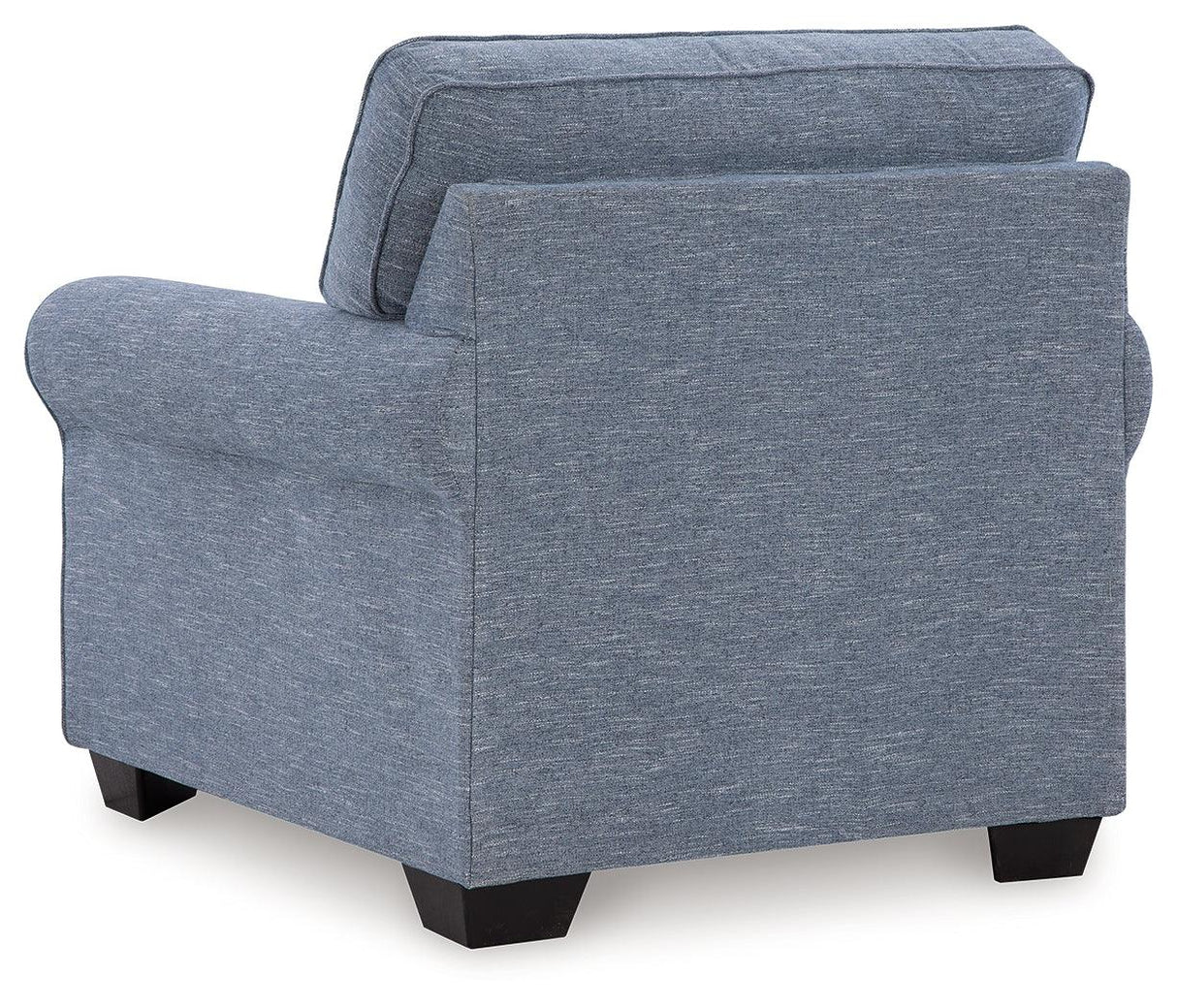 Carissa Manor Denim Performance Fabric Chair by Ashley at Eve Furniture