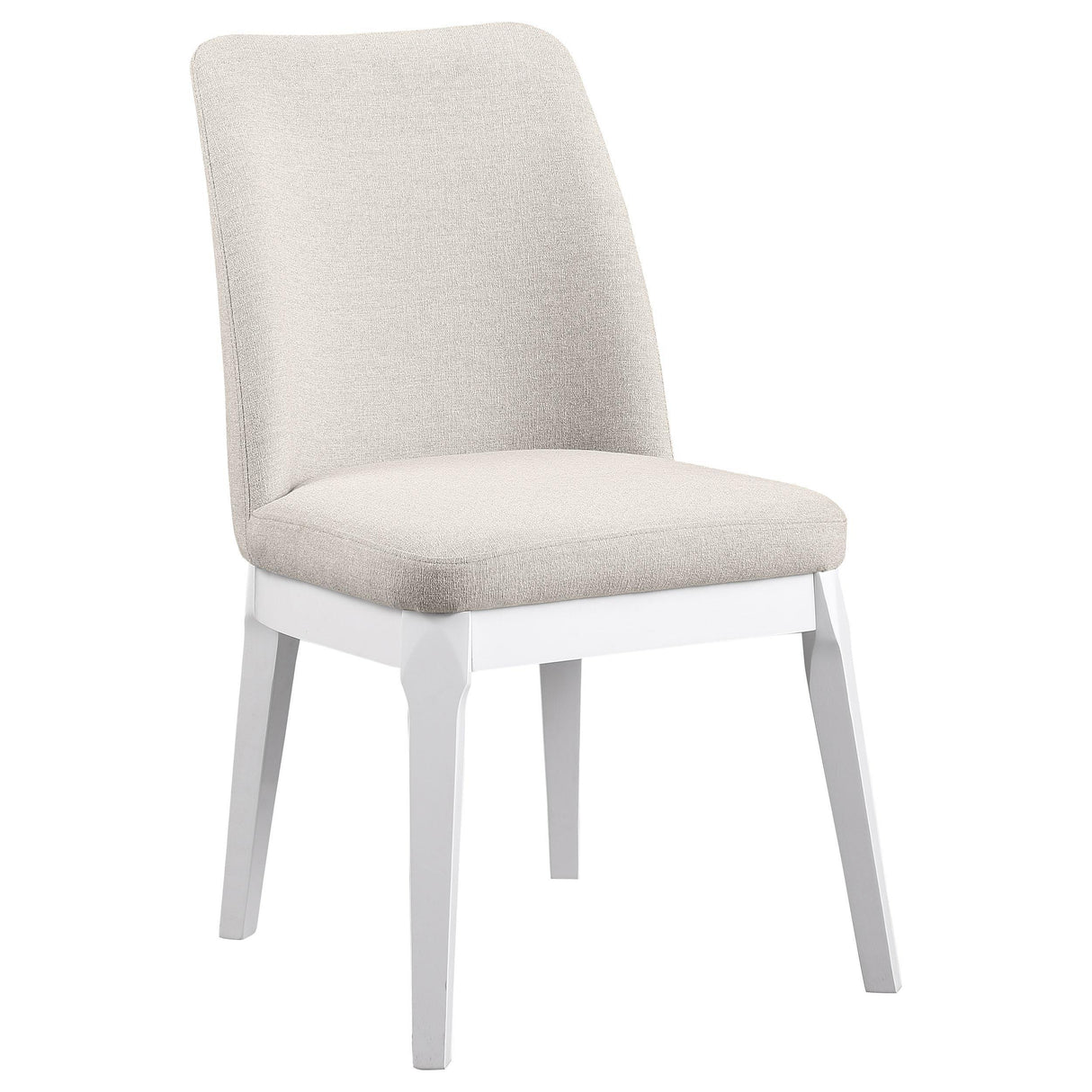 Carissa Upholstered Dining Side Chair Beige (Set of 2) by Coaster at Eve Furniture