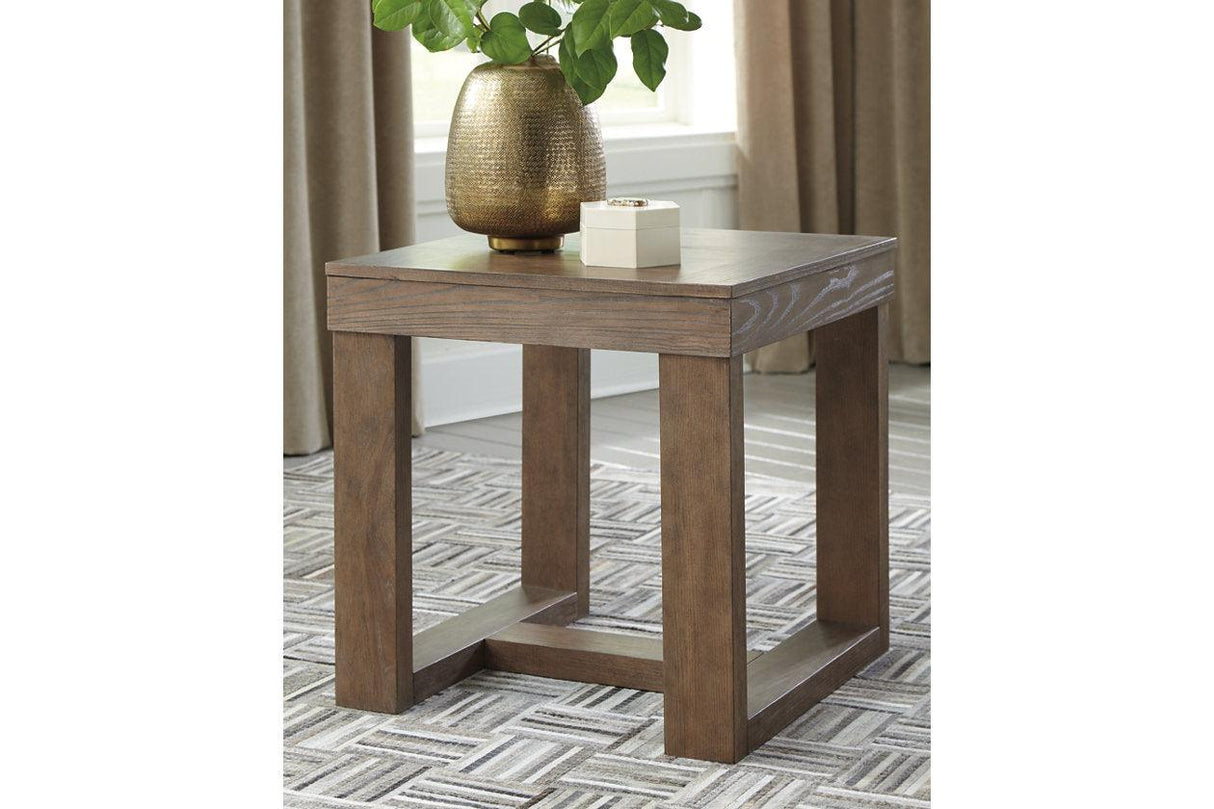 Cariton Gray Coffee Table and 2 End Tables by Ashley at Eve Furniture