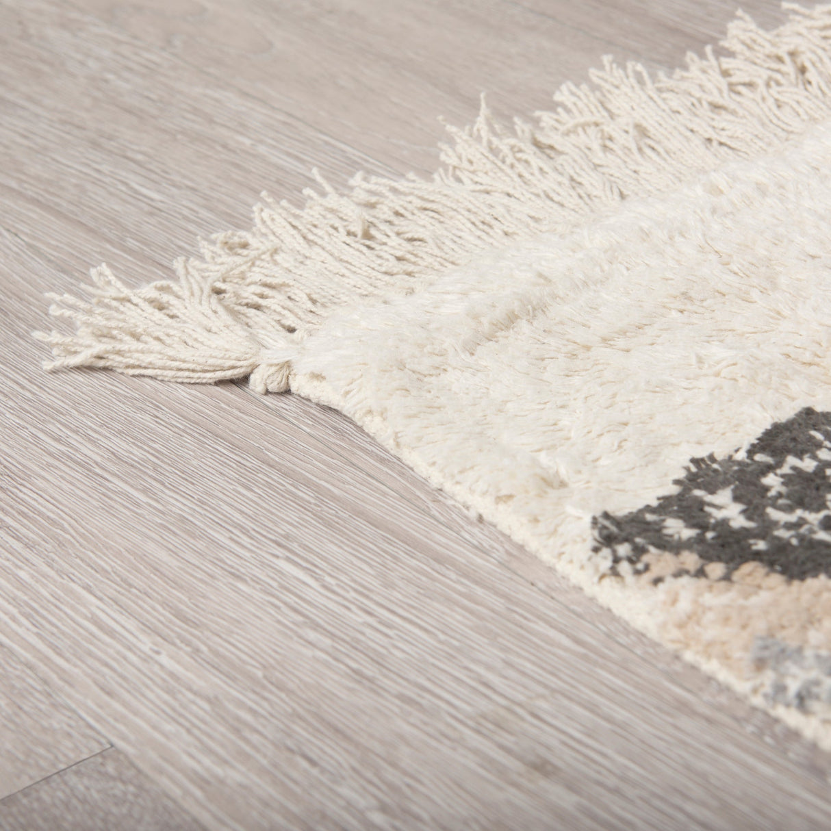 Carla 5x8 Earthy Neutrals Patterned Cotton Area Rug by Mercana at Eve Furniture