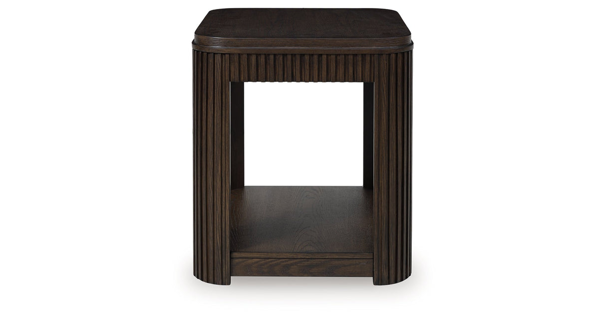 Carlibrie Warm Brown End Table by Ashley at Eve Furniture