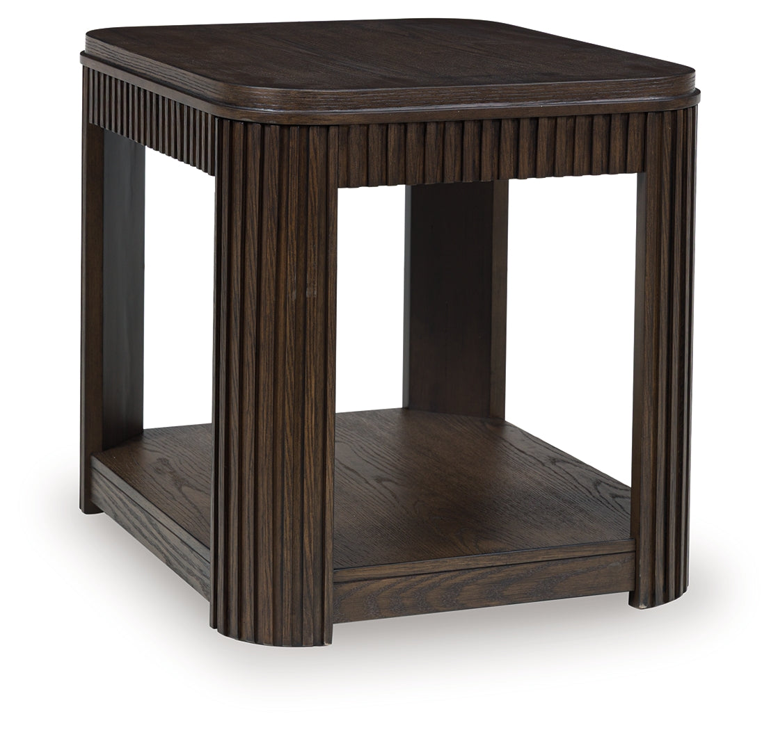 Carlibrie Warm Brown End Table by Ashley at Eve Furniture