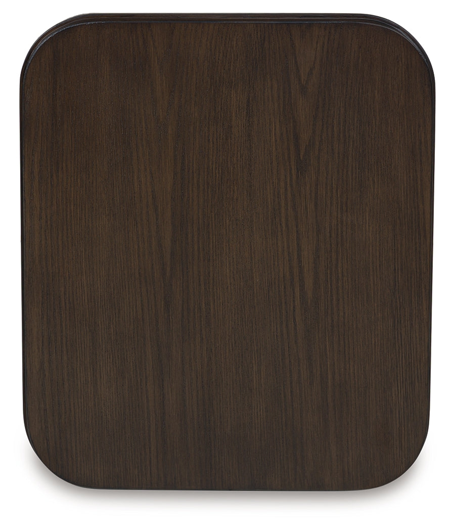 Carlibrie Warm Brown End Table by Ashley at Eve Furniture