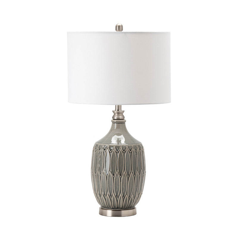 Carlisle Grey Table Lamp by Crestview at Eve Furniture