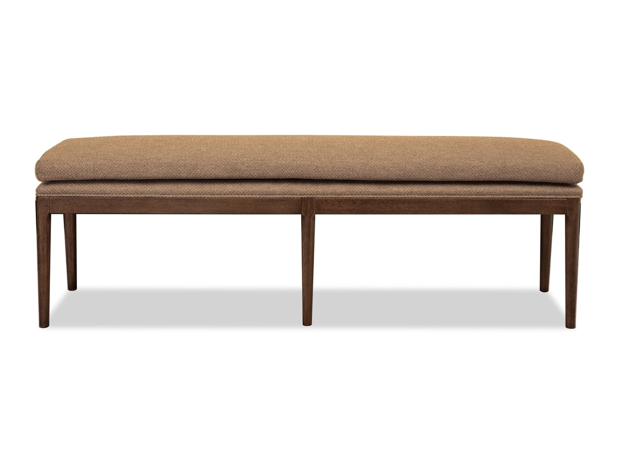 Carlisle Wheat Bread/Pecan Pie Upholstered Bench by Modus Furniture at Eve Furniture