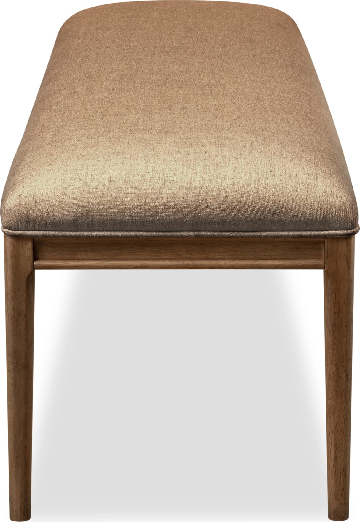 Carlisle Wheat Bread/Tofffee Crunch Upholstered Bench by Modus Furniture at Eve Furniture
