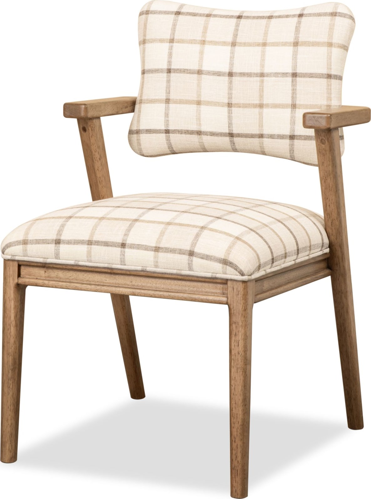Carlisle White/Brown Armchair (Set of 2) by Modus Furniture at Eve Furniture