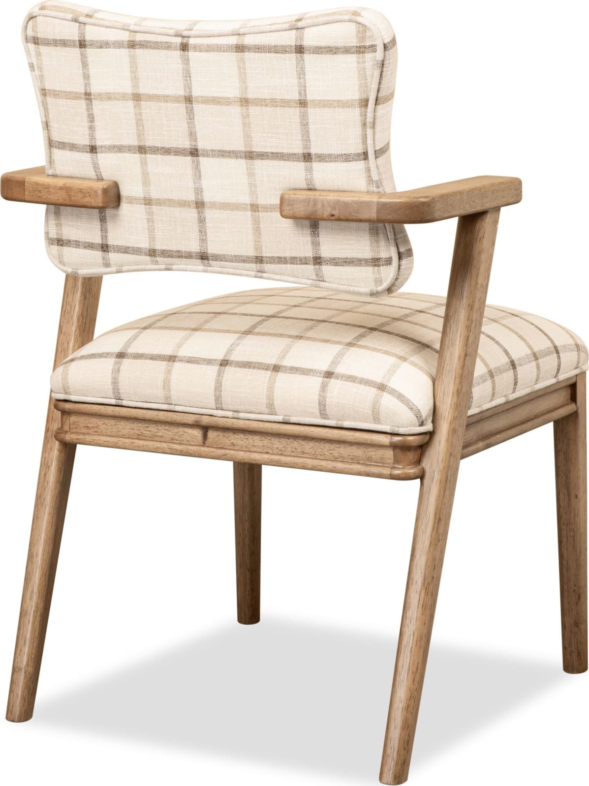 Carlisle White/Brown Armchair (Set of 2) by Modus Furniture at Eve Furniture