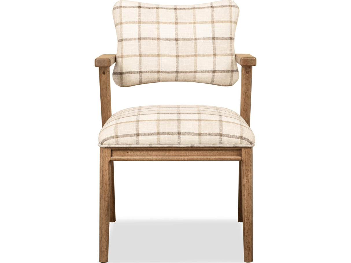 Carlisle White/Brown Armchair (Set of 2) by Modus Furniture at Eve Furniture