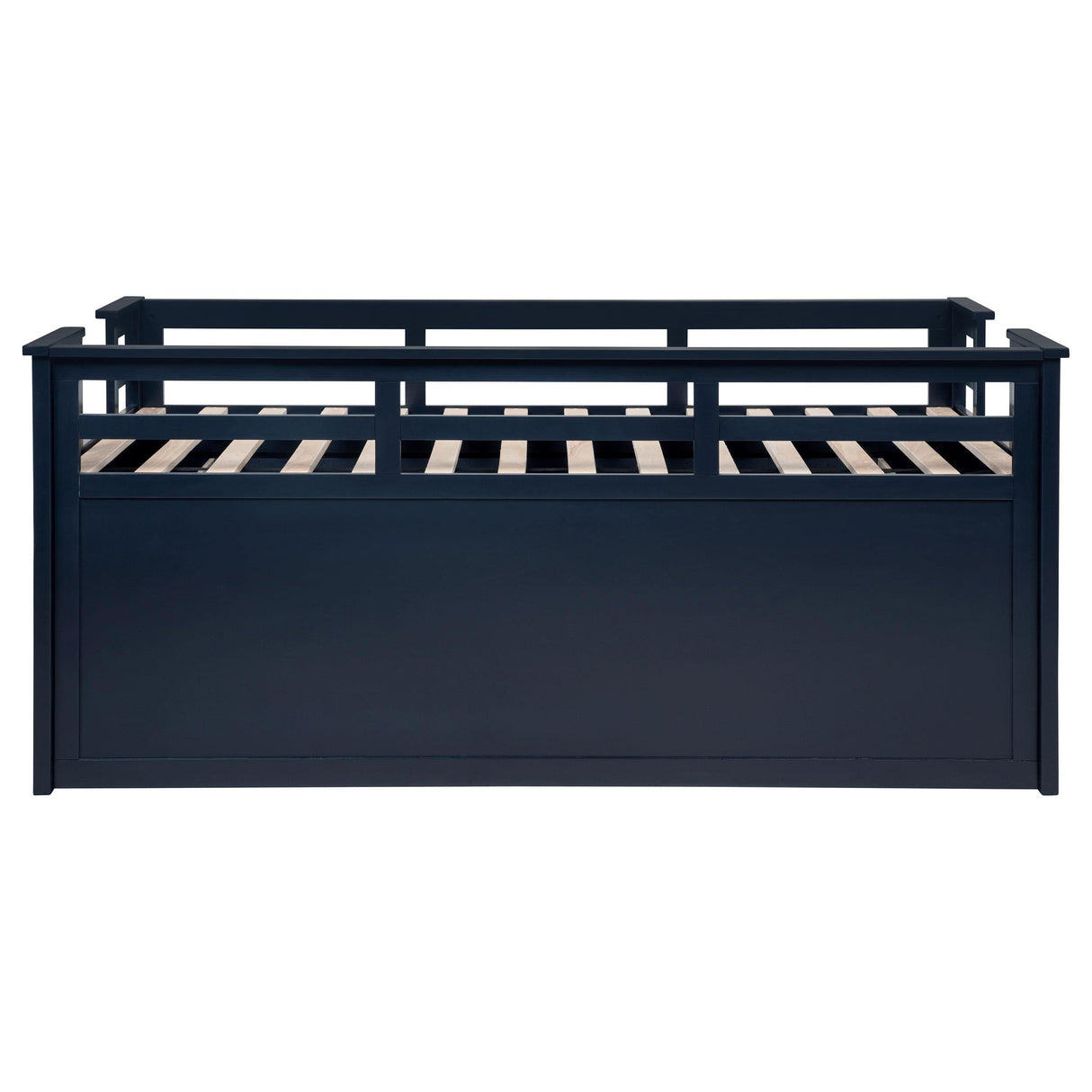 Carlsbad Navy Blue Wood Twin Captains Bed With Trundle by Coaster at Eve Furniture