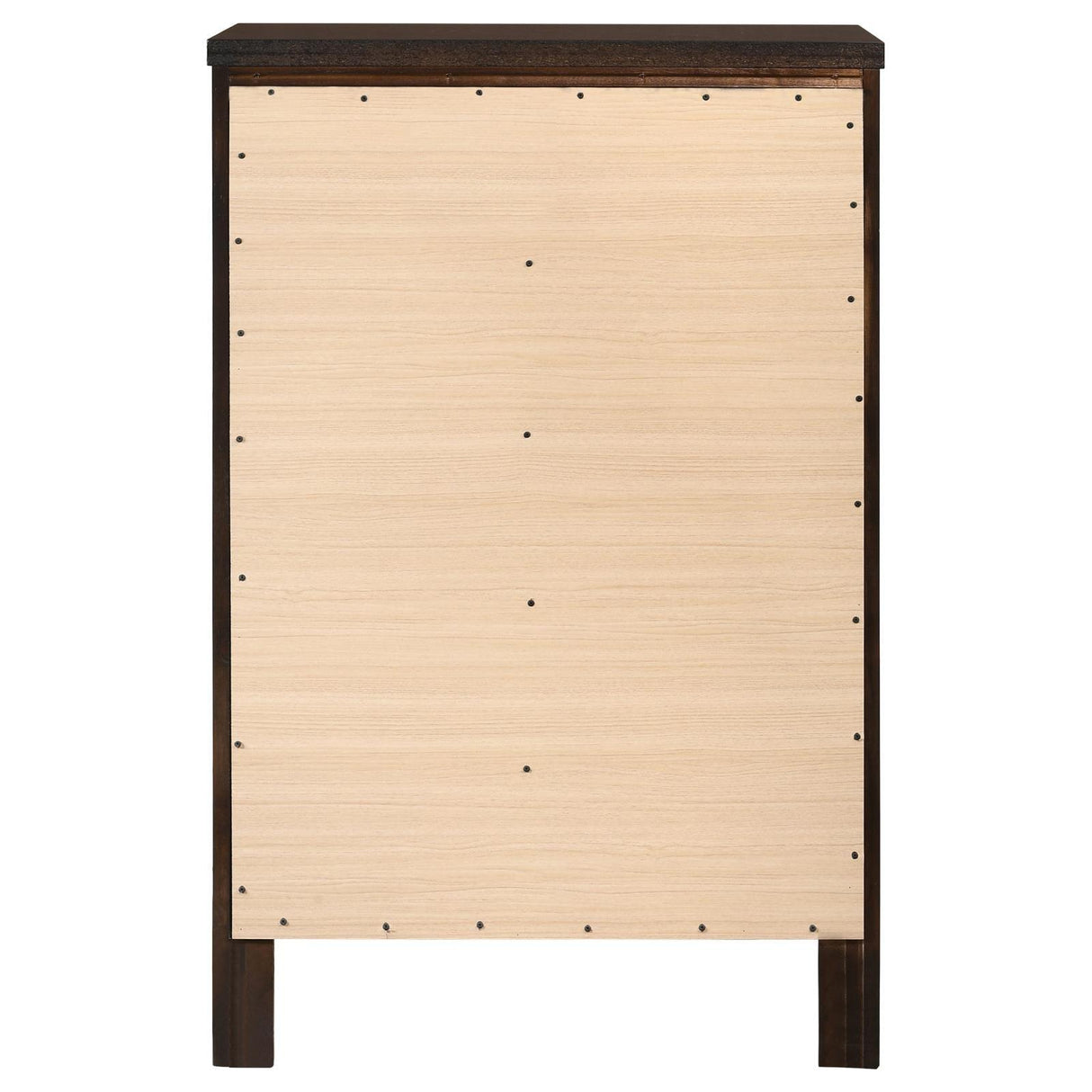 Carlton Cappuccino 5-Drawer Rectangular Chest by Coaster at Eve Furniture