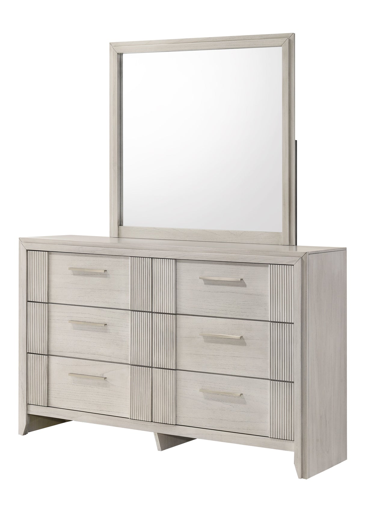 Carlton White Upholstered Panel Bedroom Set by Crown Mark at Eve Furniture