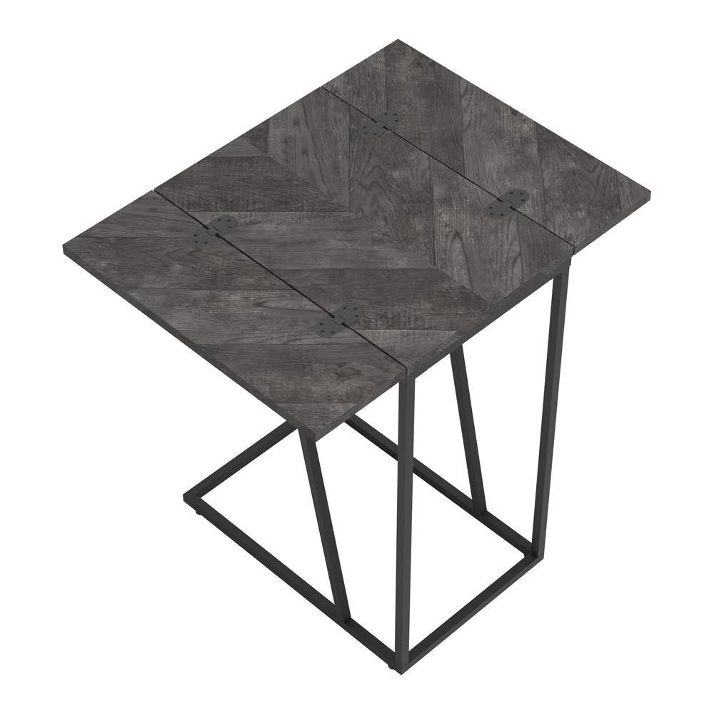 Carly Gray Expandable Chevron Rectangular Accent Table by Coaster at Eve Furniture