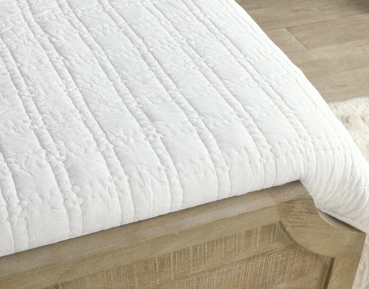 Carly White Quilt Collection by Classic Home at Eve Furniture