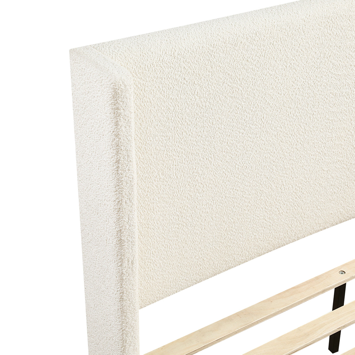 Carmel Beige California King Platform Bed by Homelegance at Eve Furniture