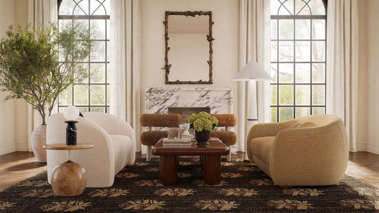 Carmel Vegan Shearling Accent Chair by TOV Furniture at Eve Furniture