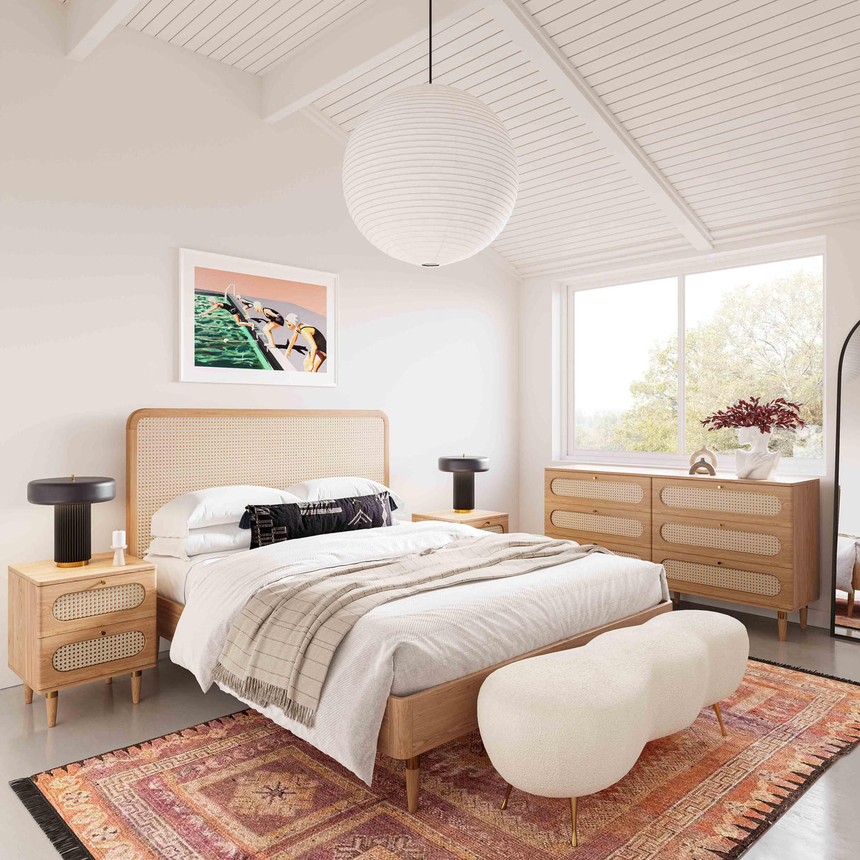 Carmen Cane 6 Drawer Dresser by TOV Furniture at Eve Furniture