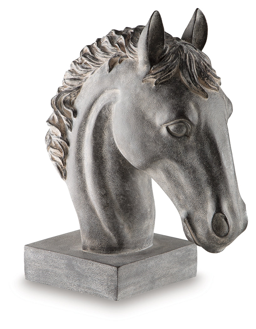 Carnlow Antique Black Sculpture by ASHLEY FURNITURE at Eve Furniture