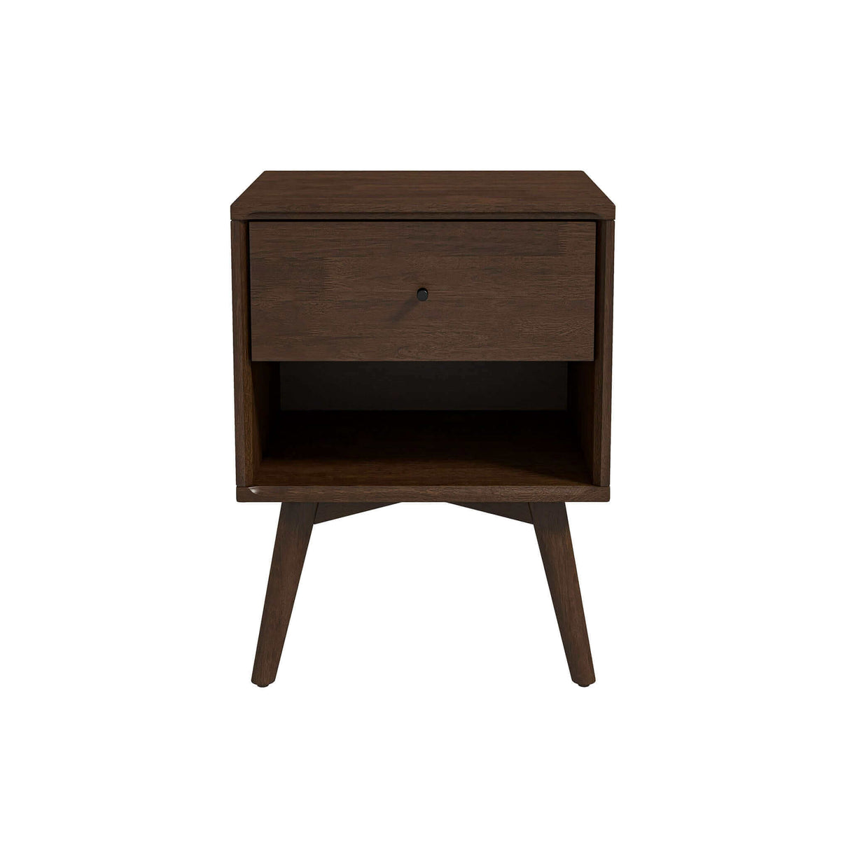 Caroline Mid Century Modern Style Night Stand 1-Drawer by Ashcroft Imports at Eve Furniture