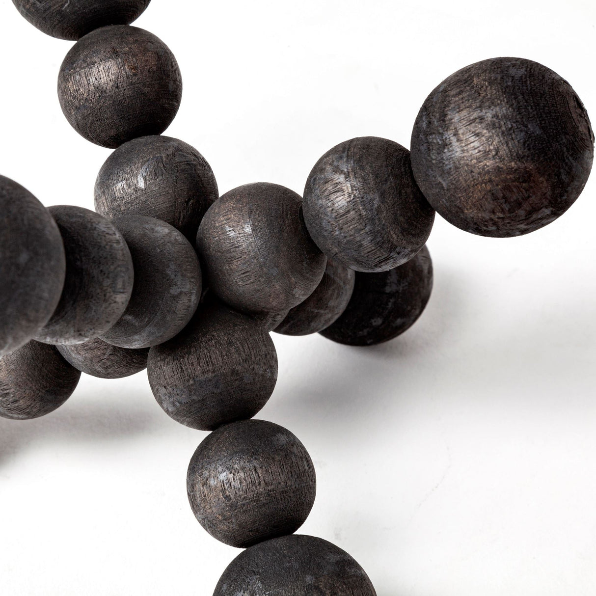 Carollan I (Small) Black Geometric Wood Ball Jack by Mercana at Eve Furniture