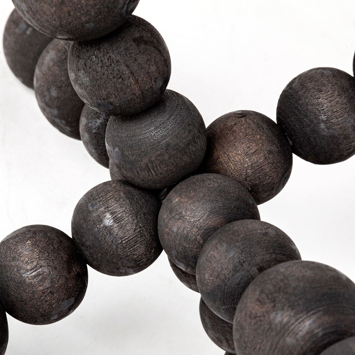 Carollan II (Large) 9L x 9W Black Geometric Wood Ball Jack by Mercana at Eve Furniture