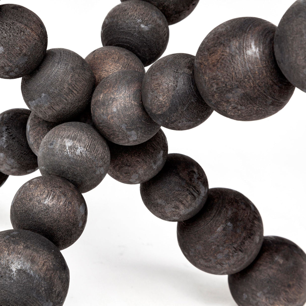 Carollan II (Large) 9L x 9W Black Geometric Wood Ball Jack by Mercana at Eve Furniture